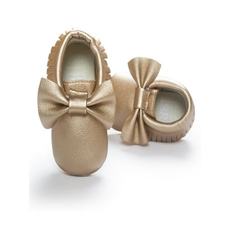 Baby Crib Tassels Bowknot Shoes Toddler Sneakers Casual Non-slip