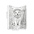 thumbnail image 3 of Linnome Coloring Blanket for Washable Polyester Throw - Reusable Large Coloring Mat Creative Art Activity - Fun Color-In Blanket for Teens Home Playroom Gift, 3 of 7