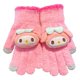 thumbnail image 5 of Nuevos guantes de invierno para niños Sanrio, juego de cinco dedos para niños y niñas, resistentes al viento, cálidos, para estudiantes de primaria, escritura, anticongelante, para manos, 5 of 5