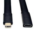 thumbnail image 3 of USB-C 3.1 Male to Female Extension Cable Gen 2 (10Gbps) Devices;Pass Video  Data  Audio Through Male to Female USB C Wire Dock Connector Extension Cord for USB Type-C Data Sync Cable, 3 of 5