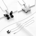 thumbnail image 4 of Cremation Jewelry Butterfly Urn Necklace for Ashes for Women Men Keepsake Memorial Human Pet Ashes Locket Pendant, 4 of 6