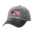 thumbnail image 2 of Helii 250 Years America 1776-2026 Baseball Cap – 250th Anniversary Patriotic Hat for Men Women, Washed Cotton Cowboy Hybrid Cap, 4th of July Independence Day Cap O,A, 2 of 3