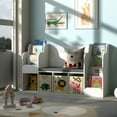 thumbnail image 6 of JOINICE Kids Bookshelf with Reading Nook,Abundant Storage Space,Modern Style and Built to Last,Kids Toy Storage, for Children,Suitable for Playroom,Bedroom and Living Room, 6 of 8