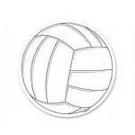 Enhanced Ball Outline Extra Large Edible Photo Image Cake Topper