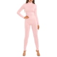 thumbnail image 2 of YONGHS Women Long Jumpsuit Gym Yoga Fitness Workout Bodysuit S-XL Pink M, 2 of 6