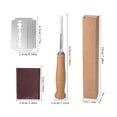 thumbnail image 3 of Bread Lame Dough Scoring Knife Stainless Steel Razor with Ergonomic Wooden Handle for French Baguette Homemade Loaf Pattern Making Bakers Gift Set 7.4in Wood, 3 of 7