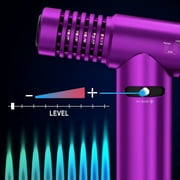 1PC Jet Butane Torch Lighter Safety Lock & Adjustable Flame Refillable One-hand Operation Kitchen Torch Lighter with Adjustable Flame for BBQ, Baking Blue