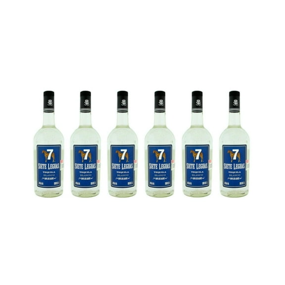 Pack de 6 Tequila 7 Leguas Blanco 1 L