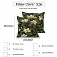 thumbnail image 3 of Waterproof Throw Pillow Covers Set of 2, 18x18 Inch Flower Leaf Decorative Pillowcases Outdoor Pillow Slip Cushion Covers Set for Couch Tent Plant Branch Green Botanical Cottagecore, 3 of 7