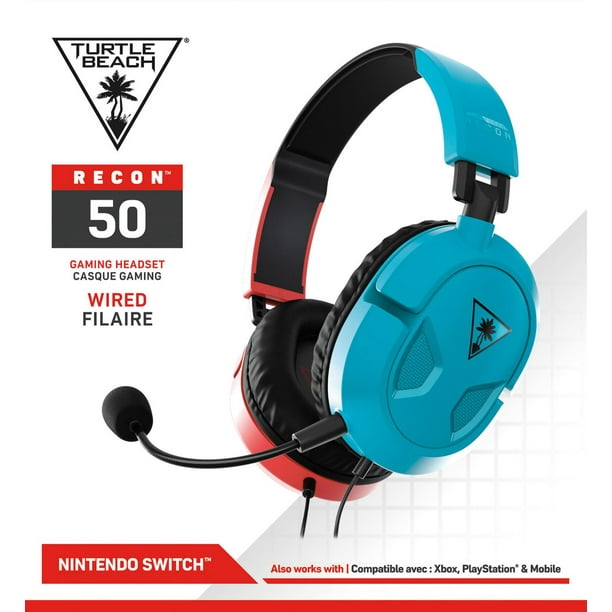 Turtle Beach® Recon 50 Red/Blue Gaming Headset for Nintendo Switch™1