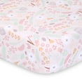 The Peanutshell Fitted Crib Sheets for Girls, 2 Pack Set, Woodland