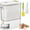 White, variant on Rice Dispenser, Large Cereal Dry Food Storage Containers with Measuring Cup, BPA-Free Household for Kitchen Pantry Organization-Red