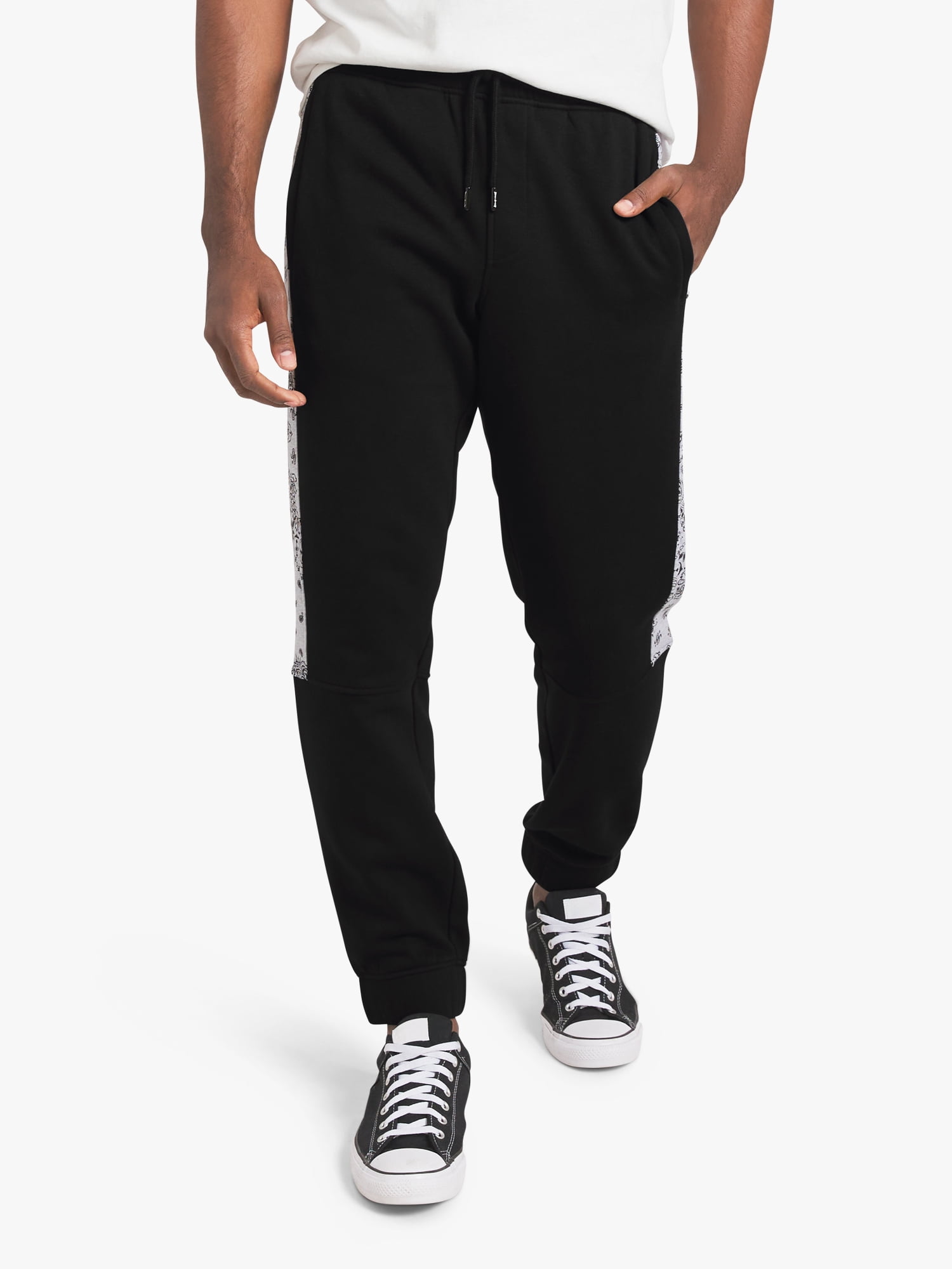 Dogg Supply by Snoop Dogg All-Gender Men's and Women's Bandana Print Fleece Joggers, Sizes XS-3XL