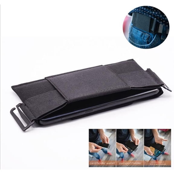 Falleo Clearance Minimalist Invisible Wallet Unisex Waist Bag Mini Pouch for Key Card Phone