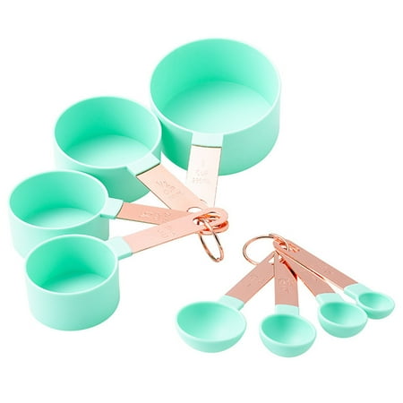

8Pcs Practical Measuring Spoons Cups Set Kitchen Supplies Baking Tools