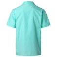 thumbnail image 4 of XDZJLR Men Shirt Spring And Summer Fashion And Leisure Dongfeng Pocket Button Lapel Short Sleeve Tops, 4 of 7