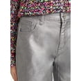 thumbnail image 4 of Justice Girls Wide Leg Silver Pleather Pant, Sizes 6-18, Slim & Plus, 4 of 6