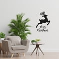 thumbnail image 2 of Rudolp Reindeer Deer Merry Christmas Quote Holiday Seasons Merry Christmas Santa Claus Quotes Vinyl Design Wall Sticker Art Decal Boys Girls Room Bedroom Decors Stickers Decoration Size (40x24 inch), 2 of 3