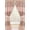 Pink, variant on Zahari Home Sinatra Window Curtain Stylish Bathroom Window Curtain,36" x 54" Each, Set of 2, White