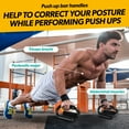 thumbnail image 5 of Wood Gymnastics Rings and S-ShapedPush Up Bar Handles Upper Body Home Workout Kit Encourages Correct Form for a Complete Upper Body Strength Routine, 5 of 8