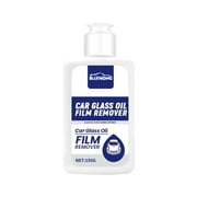 Car Glass Oil Film Cleaner, Water Spot Remover, Glass Cleaner for Auto and Home Eliminates Coatings, Bird Droppings, and More to Polish and Restore Glass to Clear