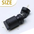 thumbnail image 4 of Excavator Starter Switch For Cape Generator 6500 6700 427 186f | Mini Excavator Parts Replacement For Agt | Heavy-duty Ignition Key Switch (black 1-p, 4 of 5