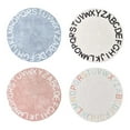 thumbnail image 4 of Rainbow Round Kids Play Rug Round Alphabet Area Rug Cartoon ABC Kids Carpet Crawling Cushion for Boys Girls, Non-Slip Kids Rugs for Classroom Nursery Room Kids Room Decor, Multicolor Letter 23.62Inch, 4 of 8
