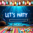 thumbnail image 7 of Beach Themed Sunset Backdrop Banner with Sandcastle and Volleyball Scene Party Decors for Outdoor Parties Summer Gatherings Beach Events and Photo Props, 7 of 7