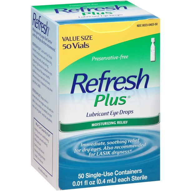 Refresh Plus® Lubricant Eye Drops 500.01 fl. oz. Tubes