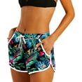 thumbnail image 6 of Women Summer Board Shorts Hawaiian Tropical Print Beach Swim Shorts with Pockets, 6 of 10