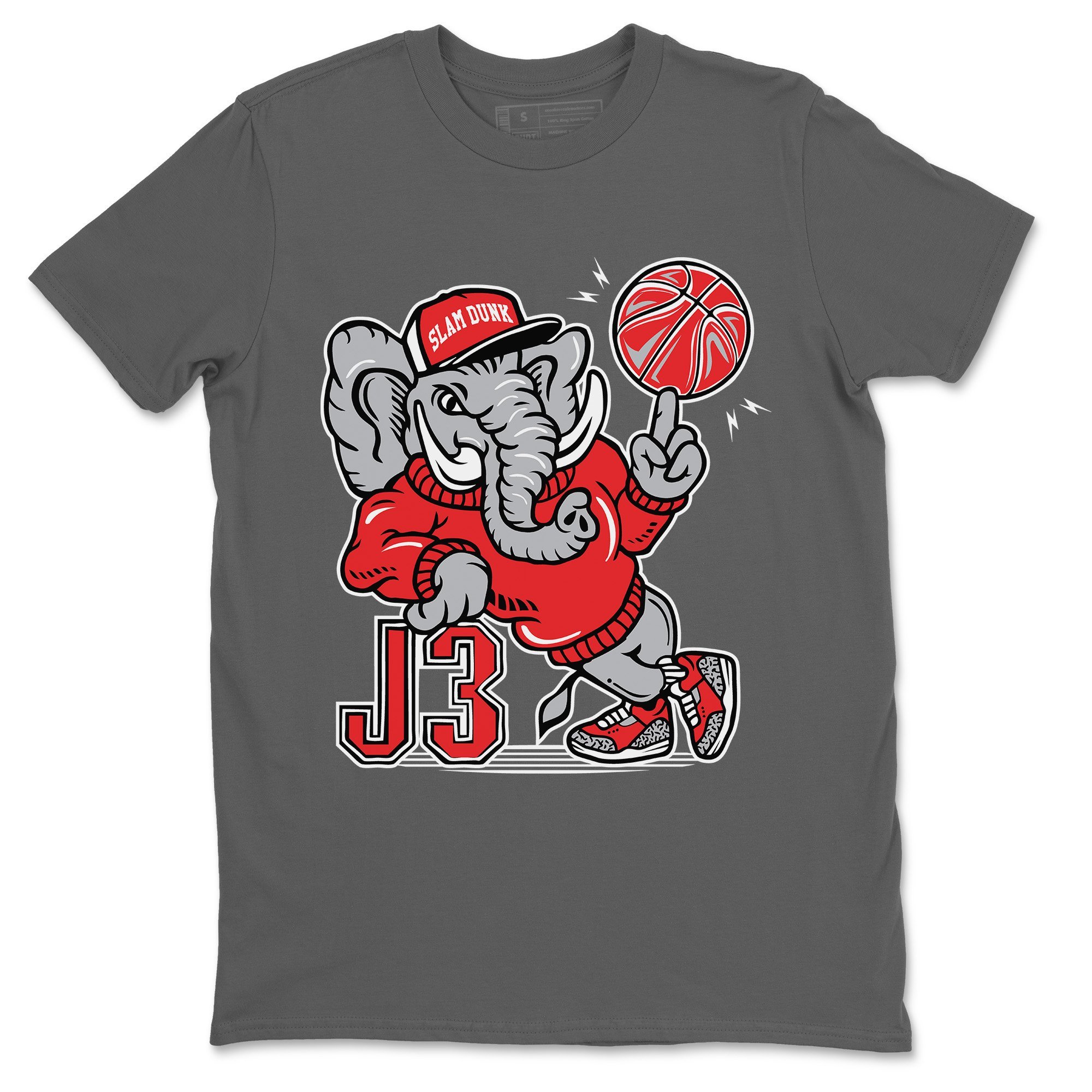 AJ3 Elephant Cool Grey T-Shirt Jordan 3 