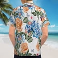 thumbnail image 6 of High Quality Hawaiian Shirts for Men Short Sleeve Aloha Beach Shirt Floral Summer Casual Button Down Shirts Blouses 3WGNO2, 6 of 7