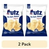 (2 pack) Utz No Salt Added Original Potato Chips, Gluten-Free, Family Size, 7.75 oz Bag