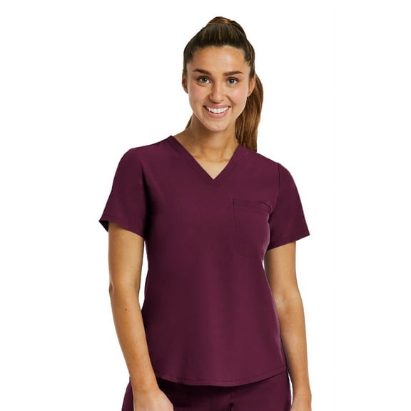 V-NECK TUCK IN TOP XXS-3XL By Maven / Wine