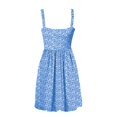 thumbnail image 5 of Vestido de Verano Casual Corbata Bolsillo sin Mangas Cintura Alta A-Línea, Vestido Lindo de las Mujeres para la Primavera Y el Verano, 5 of 5