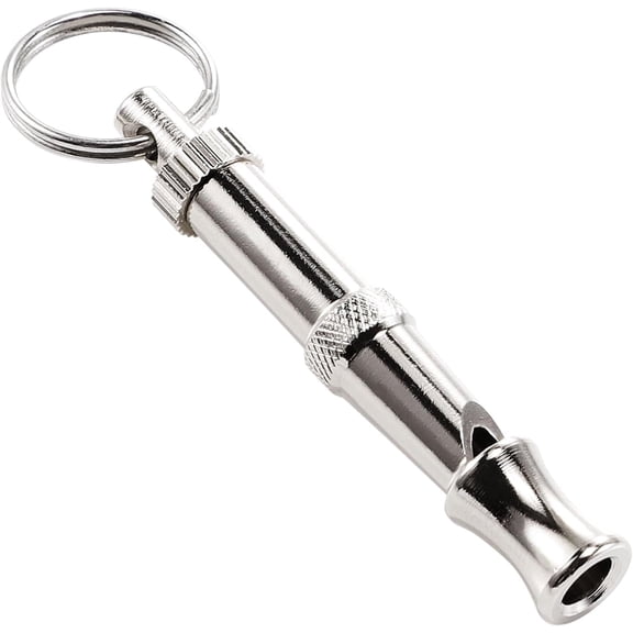 TYPPKMM Adjustable Ultrasonic Sound Dog Whistle, Silver