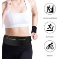 thumbnail image 5 of Riñonera deportiva negra de 1 pieza, bolsa para teléfono para correr, cinturón para correr, cinturón deportivo, riñonera ajustable, riñonera con cremallera para entrenamiento al aire libre, 5 of 5
