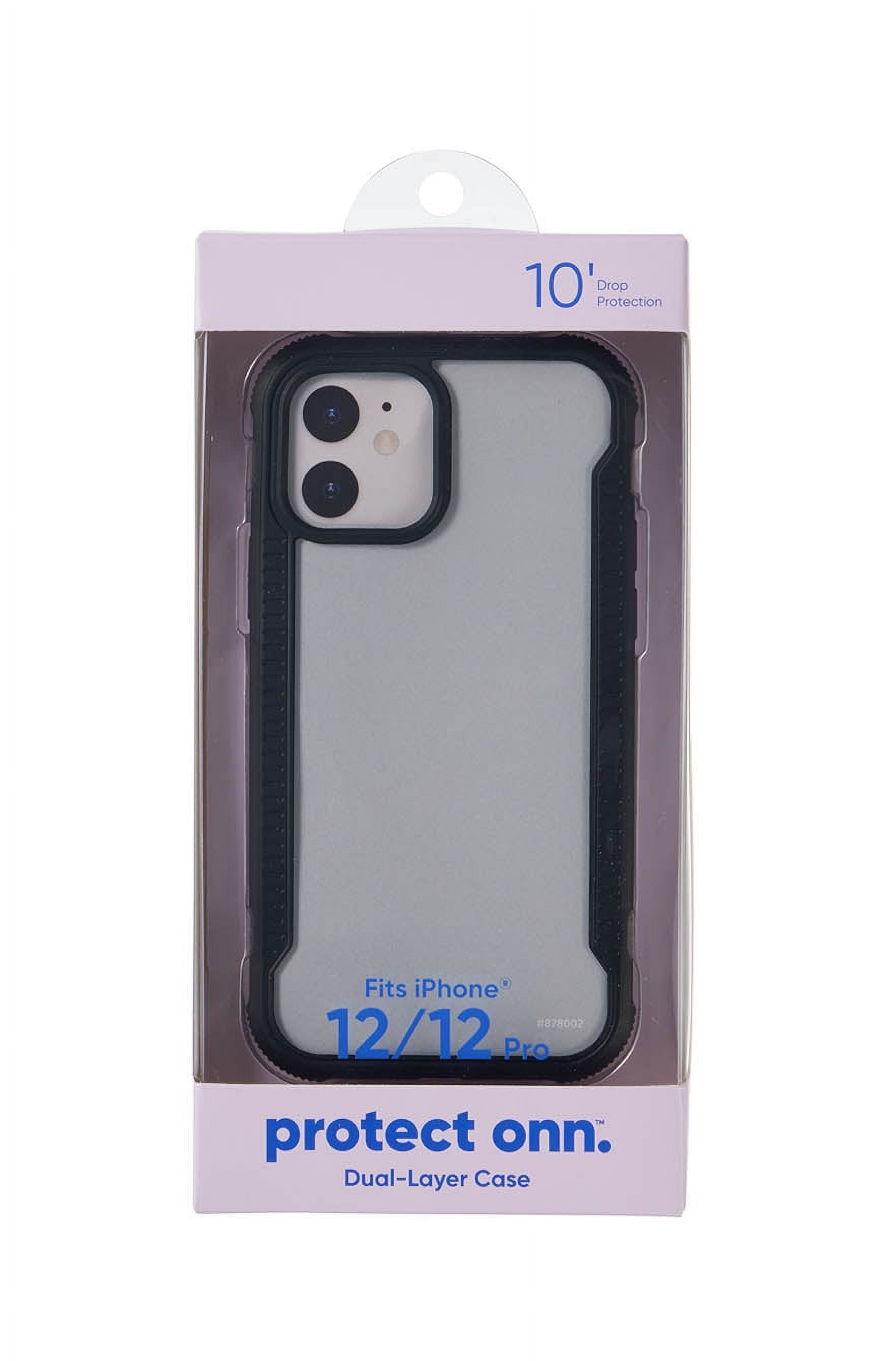onn. Dual-Layer Phone Case for iPhone 12 / iPhone 12 Pro