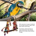 thumbnail image 4 of Parrots Swing Toy Bird Perch Colorful Beads Bells Toy Hanging Swings Cage for Pet Rooster, 4 of 8