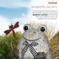thumbnail image 5 of Alpine Corporation Stone Finish Frog with Metal Dragonfly Statuary, 5 of 13