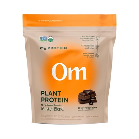 OM Mushroom Protein Powder Organic 19.26 Oz