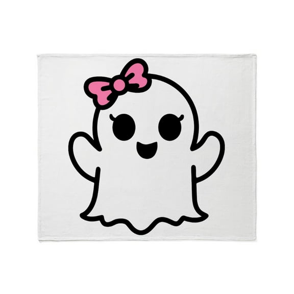 CafePress - Cute Coquette Ghost - Soft Fleece Throw Blanket, 50"x60" for All Ages