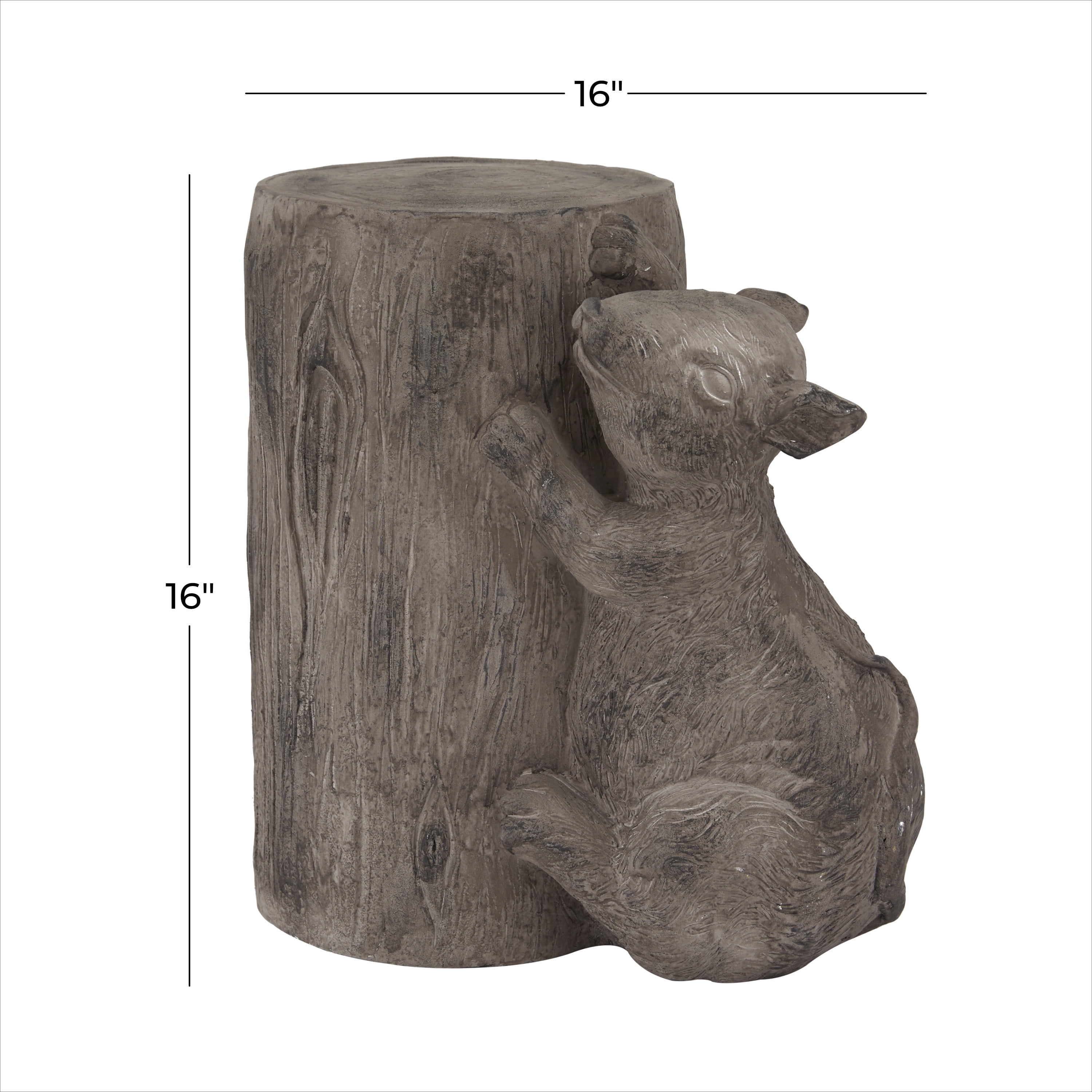 DecMode 9"W, 16"H MGO Modern Farmhouse Garden Sculpture , Brown , 1-Piece