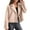 Apricot, variant on Women Woolen Jacket - Turn-down Collar Solid Color Single Button Closure Coat Loose Short Type Thermal Long Sleeved Commuting Dating Coat