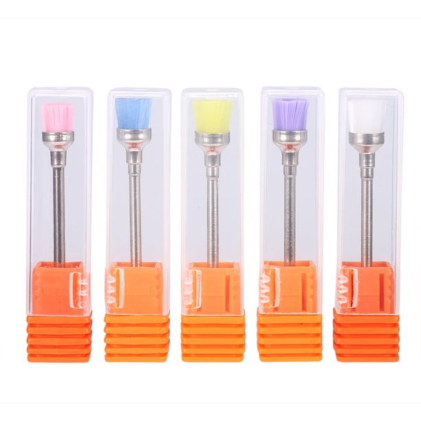 5 uds De Cabezales De Cepillo De Limpieza para Taladro De Pulido De Uñas Cepillo De Limpieza De Polvo De Uñas para Taladro Eléctrico De Uñas Herramienta De Accesorios para ANGGREK Otros