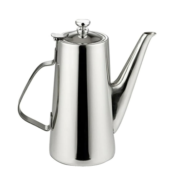 NEW Stainless Steel Lid Large Tea Cofffee Water Pot Teapot 2 Litre 1