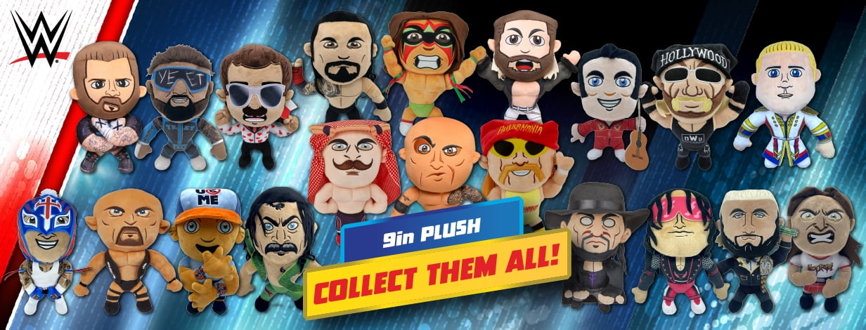 WWE 9" Plush Jimmy Hart, Stuffed Action Figure, Children Ages 3+