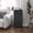 Black Drawers/Black Frame, variant on BizChair 4 Drawer Vertical Storage Dresser with Black Cast Iron Frame and Wood Top and Black Easy Pull Fabric Drawers with Wooden Handles