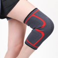 thumbnail image 3 of Rodilleras deportivas de punto de nailon antideslizantes para correr, fitness, escalada al aire libre, 3 of 4
