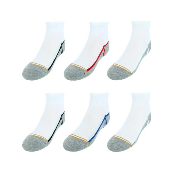 Gold Toe Boy's Athletic Quarter Socks (6 Pair Pack)